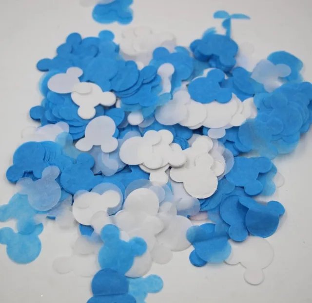 40g Mickey Mouse Paper Confetti Table Decorations Baby Blue Boy