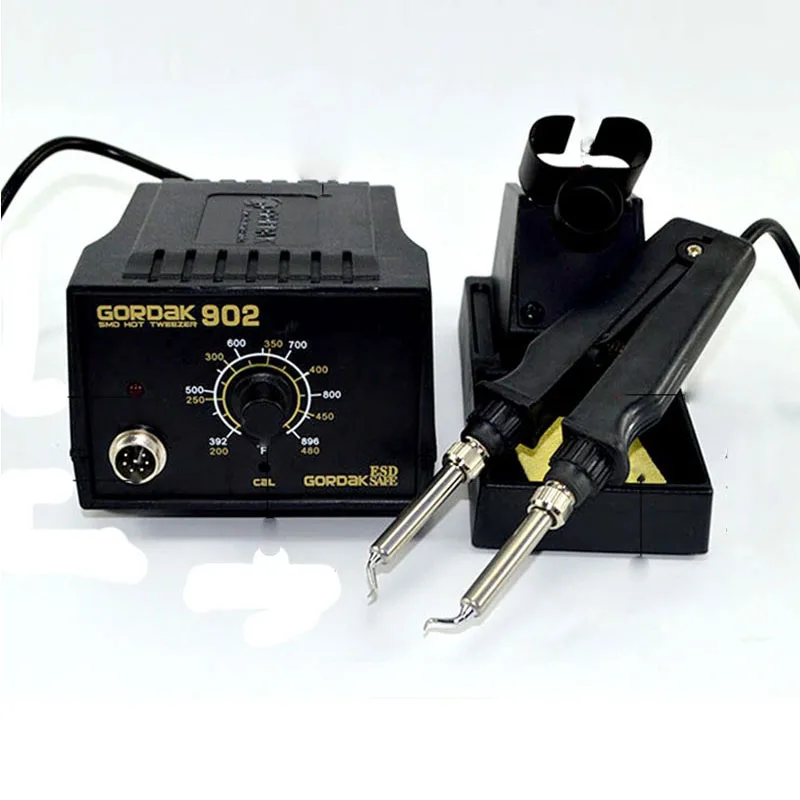 Electric heating pliers Constant temperature heating tweezers GORDAK 902 Electric iron Soldering station Repair Rework Station