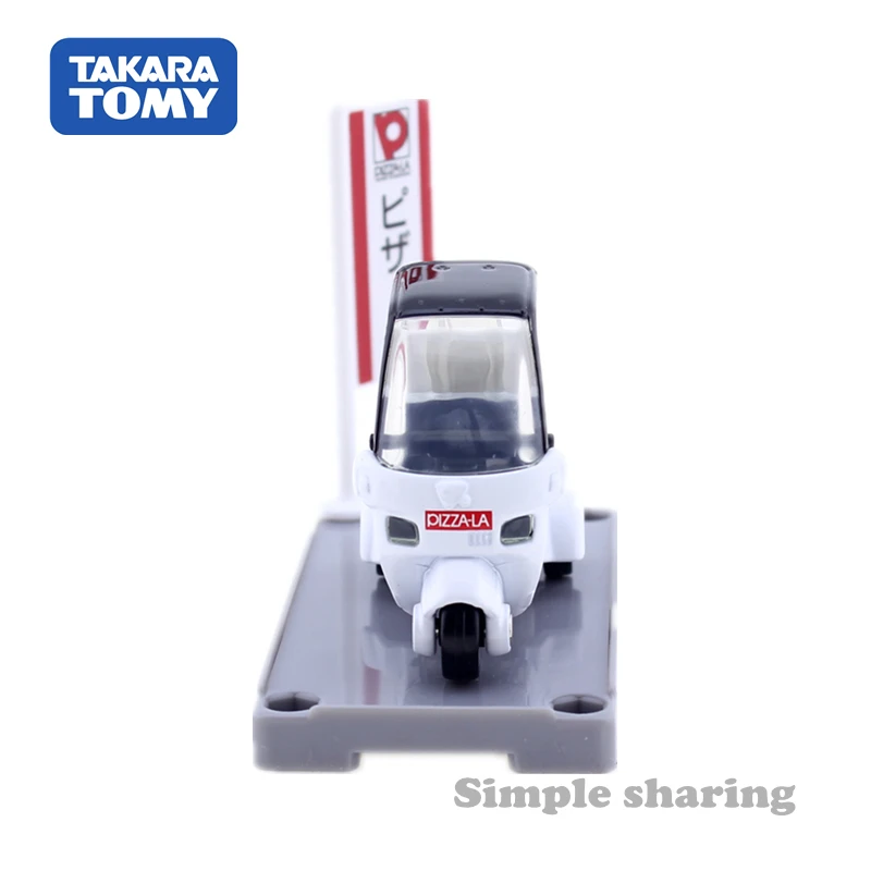 Takara Tomy Tomica 99 пиццы ла доставки шкала для езды на велосипеде 1/39 автомобиля