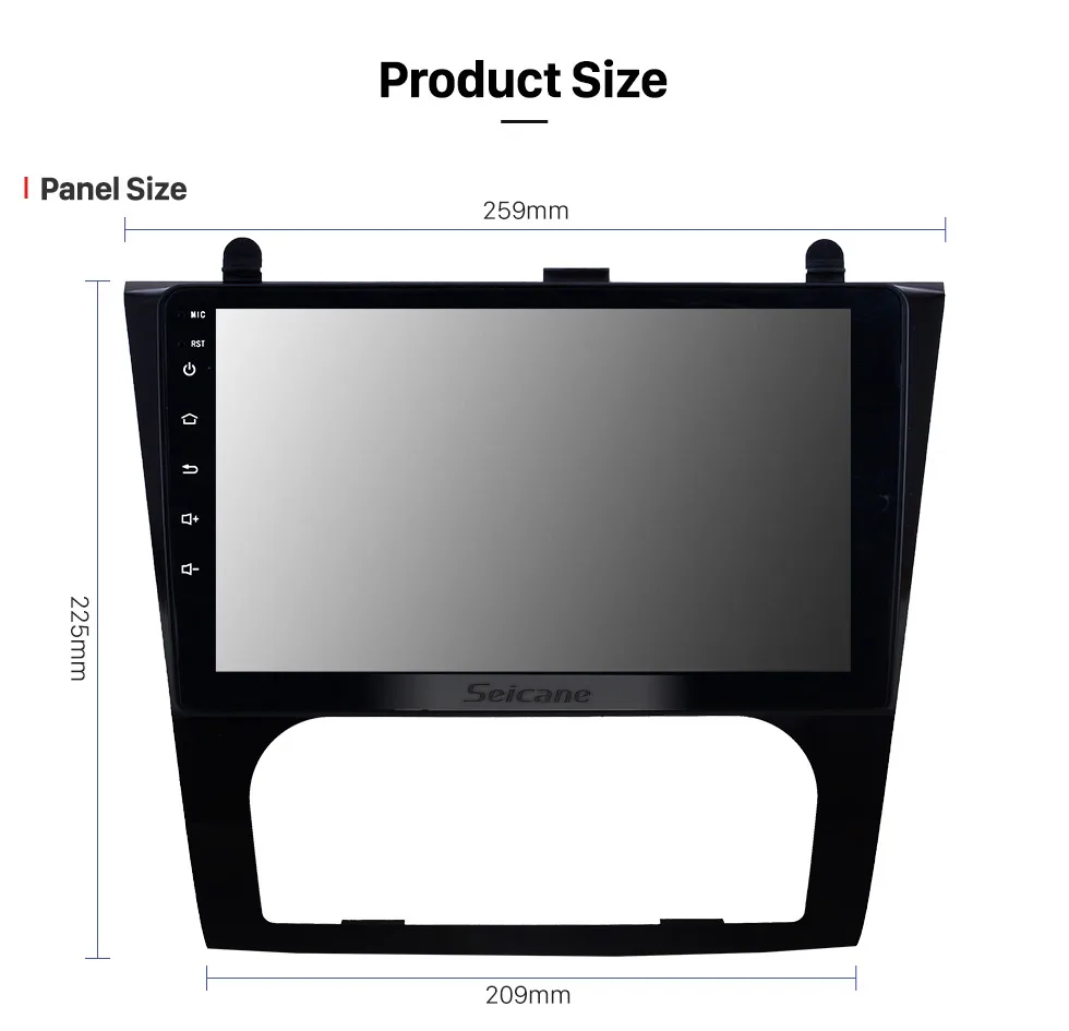 Best Seicane Android 8.1 9 inch 2Din Car Stereo Radio GPS Headunit Player for 2008 2009 2010 2011 2012 Nissan Teana ALTIMA Auto A/C 15