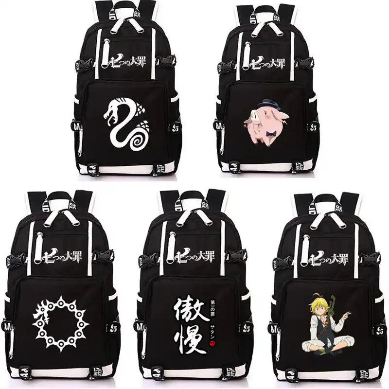 seven deadly sins bookbag