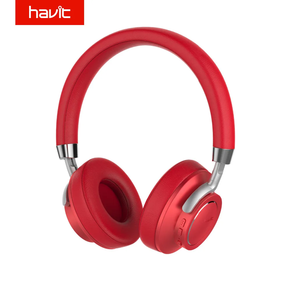 HAVIT Bluetooth 4 1 Headphones Ergonomic Design Noise Cancelling 3D Stereo Headset with Mic for font