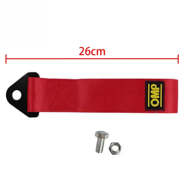 26cm Strap Tow Professional Shackle 2 Tons Universal Emergency Vehicle Trailer Rope For Car