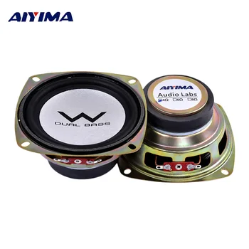 

AIYIMA 2Pcs 4 inch 20W Audio Woofer Speaker 4 Ohm Alto Altavoz Satellite loudspeaker Subwoofer Car Horn Speaker accessories DIY