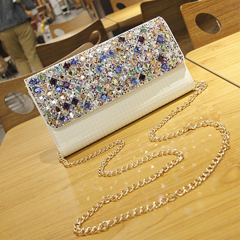 

2019 New Korean version hand chain Banquet Wallet single shoulder oblique cross female bag hand bag dinner bag