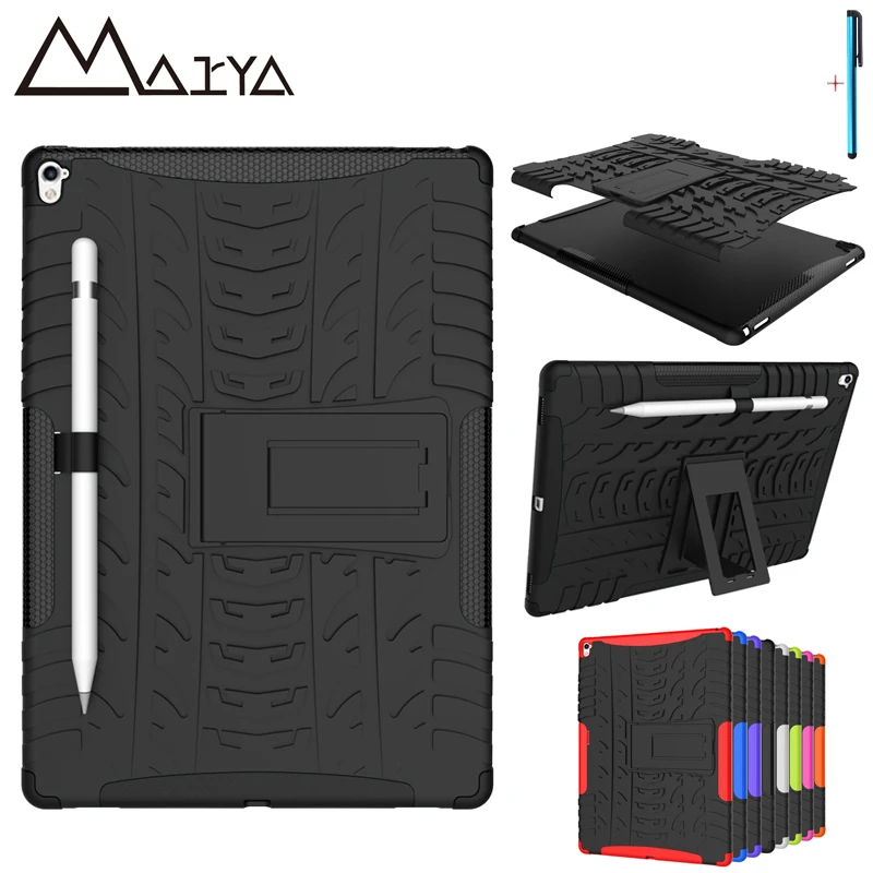 

Shockproof Heavy Duty Cover For iPad Pro 9.7 Case Tablet Protect Skin Rubber Hybrid Cover For iPad Pro 9.7 Durable 2 in 1 Case