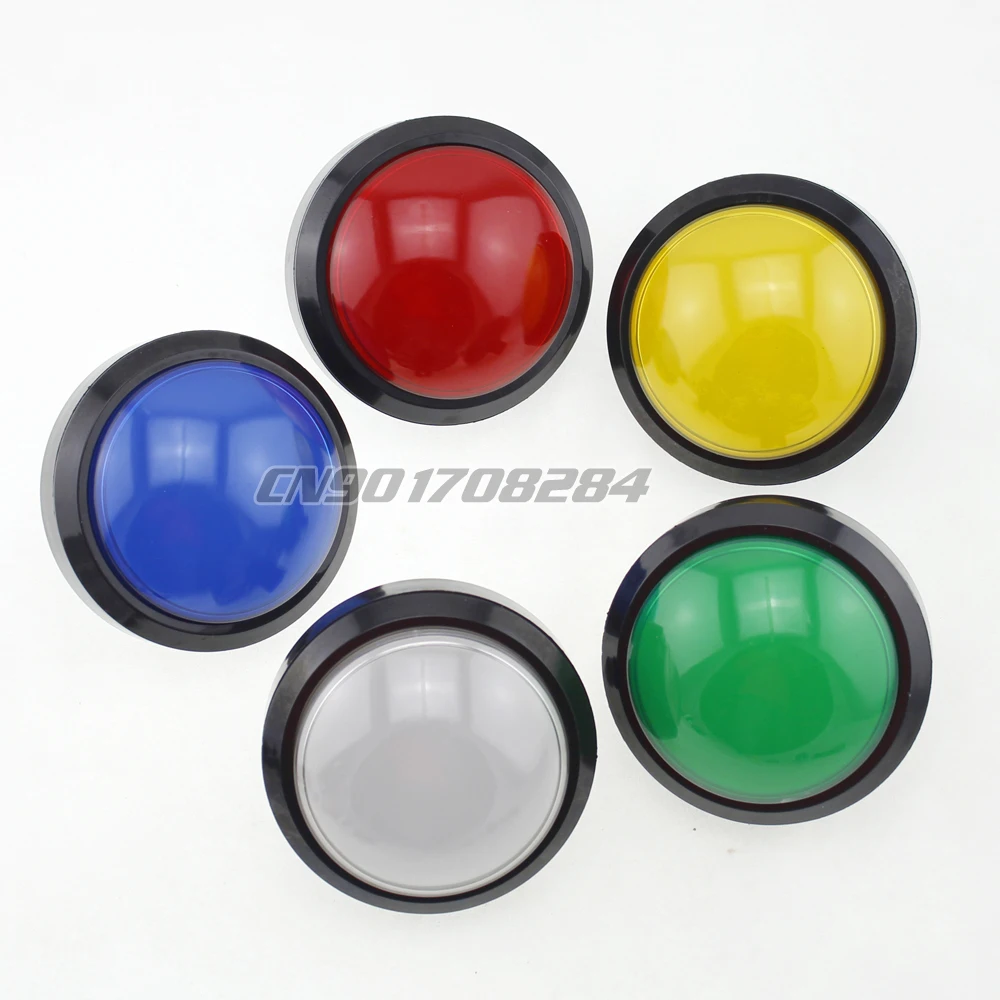 

1 Pieces Large 100mm Big LED Light Push Buttons For Arcade Machine Pop'n Music "Convertible" Games Parts