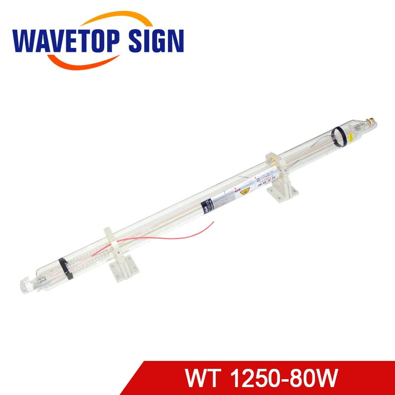 Laser tube WT1250 80w co2 glass tube 80w length 1250mm diameter 80mm