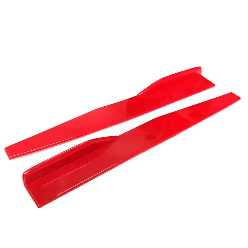 

MAYITR 2Pcs Side Skirt Rocker Splitter 74.5cm Universal Anti-Scratch Protector Auto Vehicle Modified Kit