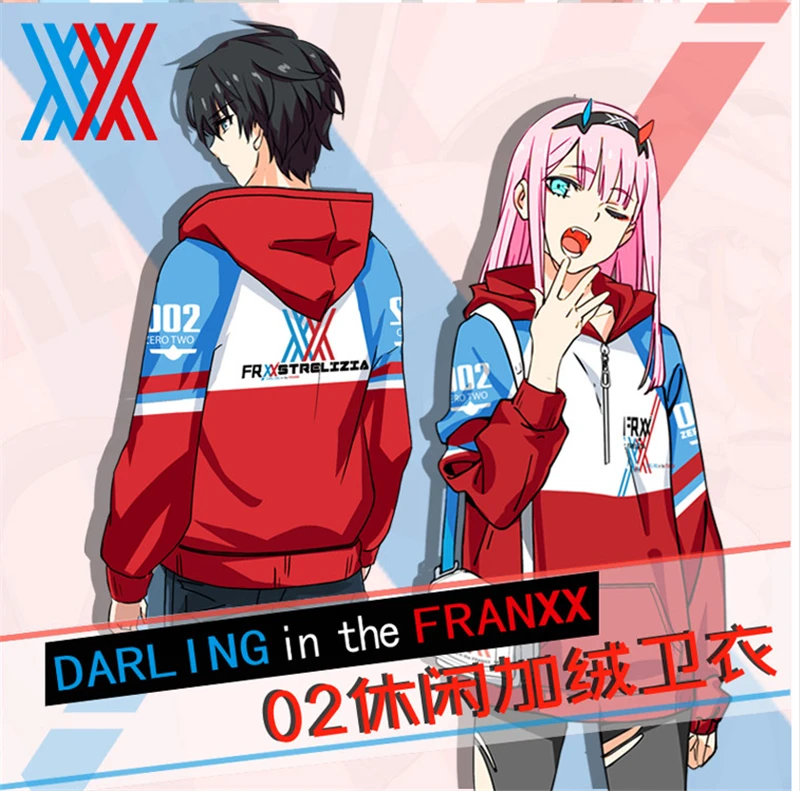 DARLING in the FRANXX Аниме толстовки для косплея fan art зимнее модное пальто новогодний костюм для мальчика