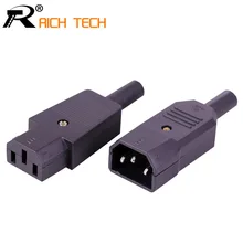 1 комплект/2 шт. 220 В DC/AC Разъем питания/jack терминал 3pin AC/DC разъем питания провода разъем мужской и женский в одном наборе