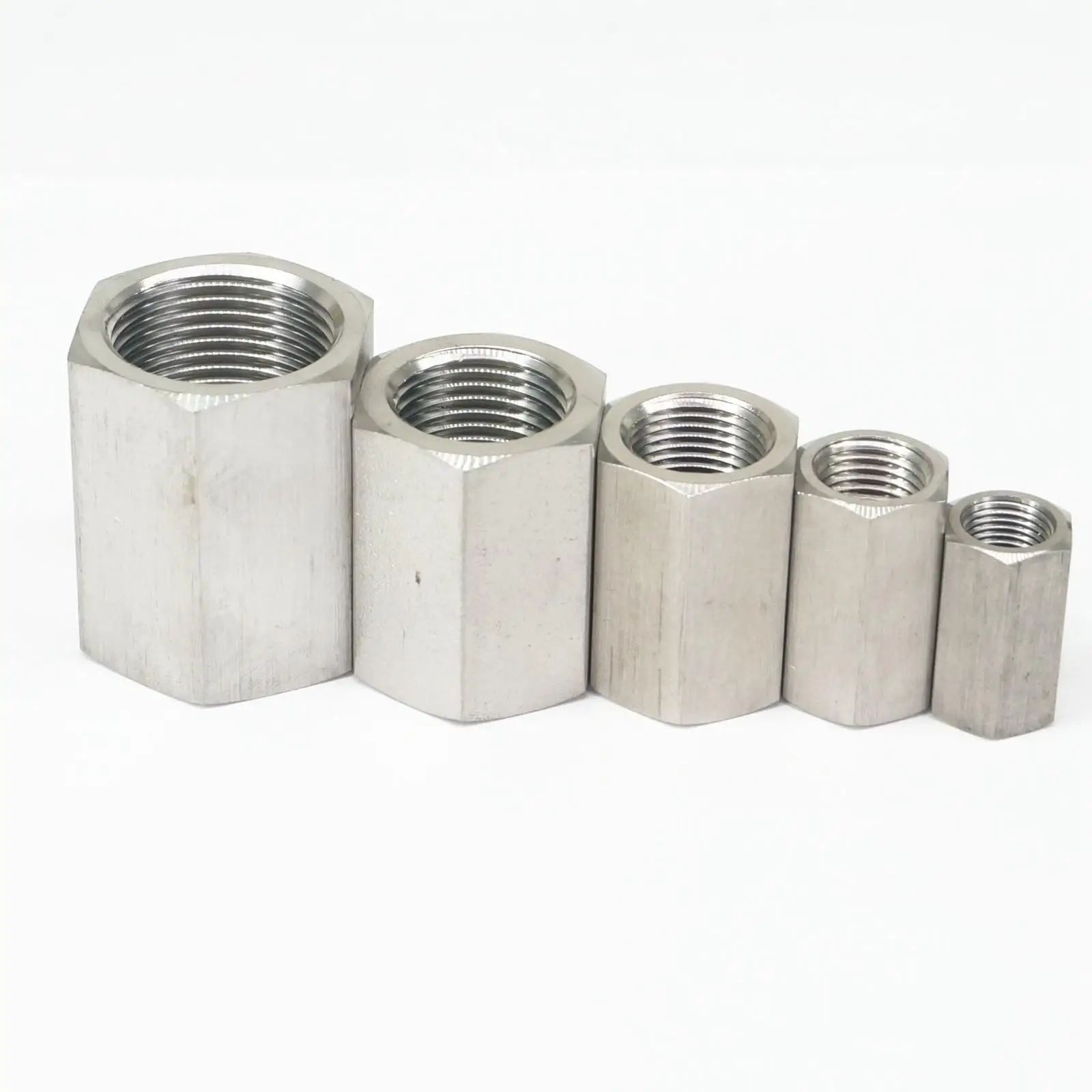 1/8" 1/4" 3/8" 1/2" 3/4" 1" BSP Female 304 Stainless Steel Hex Nut Rod Pipe Fittings Adapters Max Pressure 2.5 Mpa