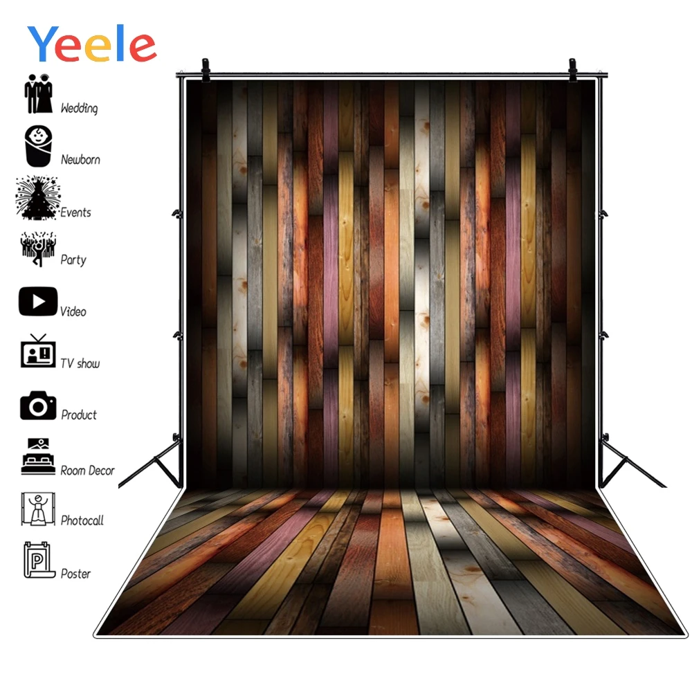 

Yeele Grunge Wood Board Planks Portrait Photographic Backgrounds Professional Camera Photography Backdrops For The Photo Studio