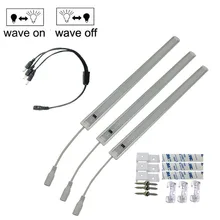 3 шт. шкаф светильник костюм 8520 корейский чип диммируемая Светодиодная лента DC12V Регулируемый датчик движения сканирования Светодиодный барный светильник