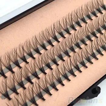 

Fashion 60pcs Professional Makeup Individual Cluster Eye Lashes Grafting Fake False Eyelashes 477N