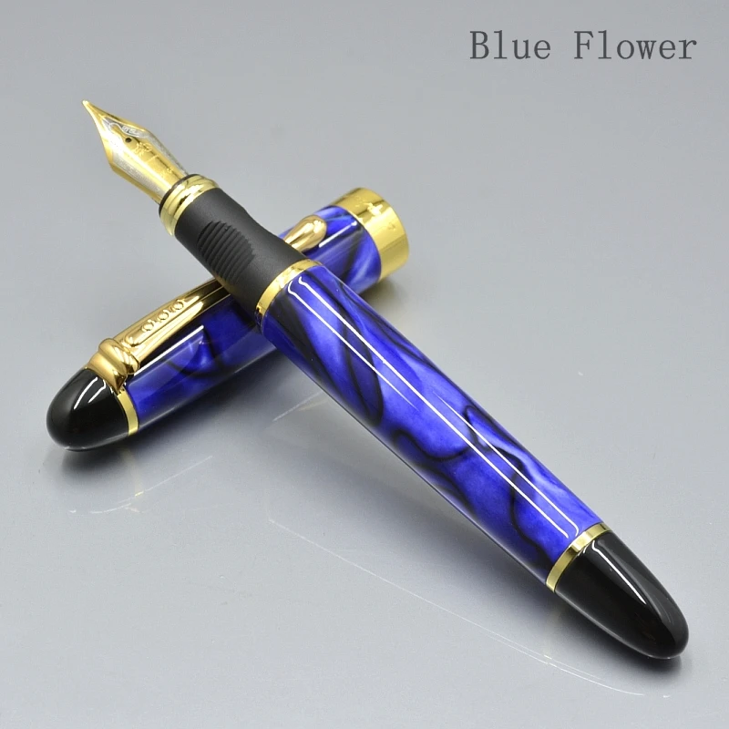 JINHAO X450 класса люкс 0,5 или 1,0 мм наконечник Металл Китайская каллиграфия перьевая ручка, канцелярские принадлежности для офиса, школьные принадлежности, бренд ручек молочного цвета