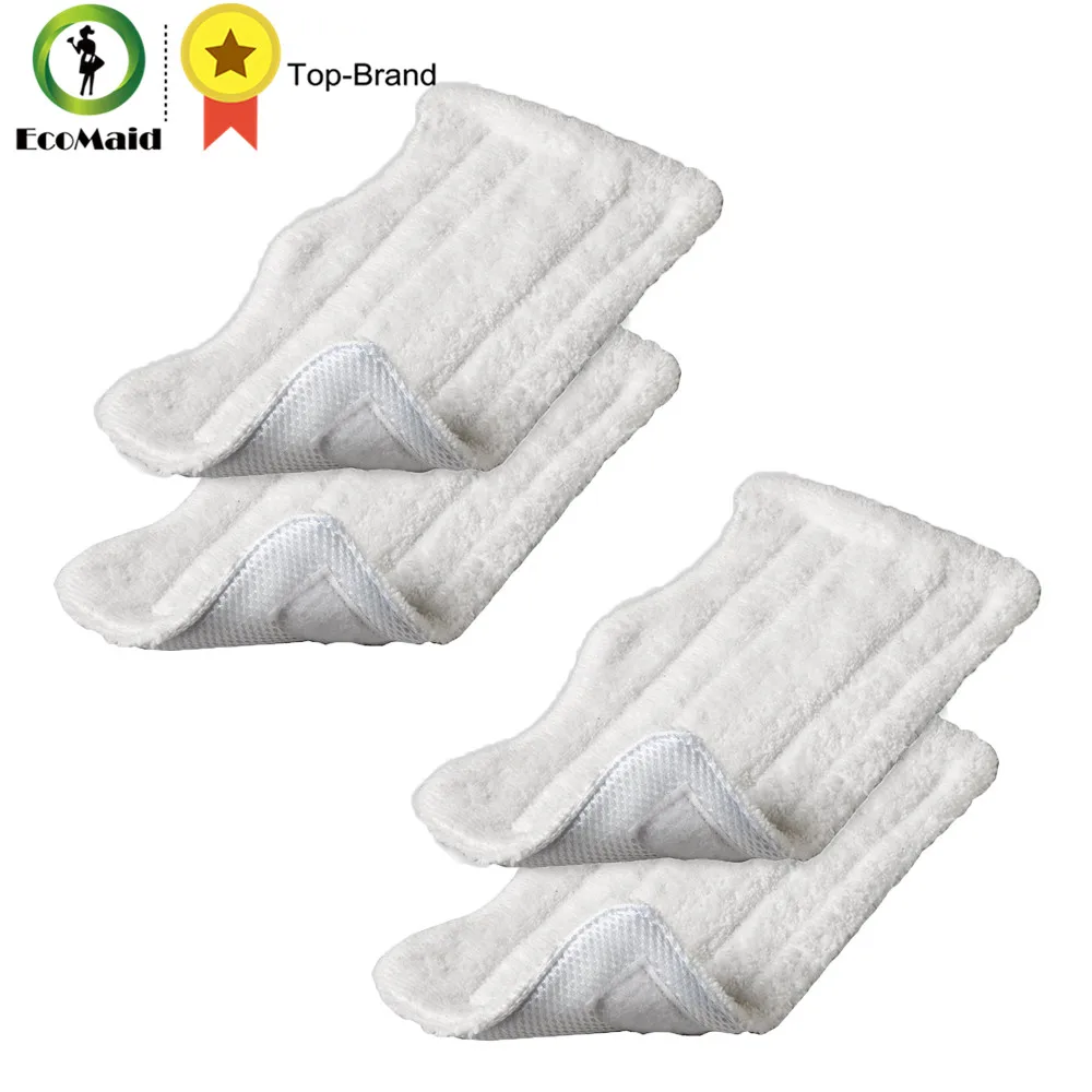 4 pcs Microfiber White Mop Pads for Euro Pro Shark Steam Cleaning Compatible Replacement Mop S3250 S3101 S3202 Series 4 pcs Microfiber White Mop Pads for Euro Pro Shark Steam Cleaning Compatible Replacement Mop S3250 S3101 S3202 Series