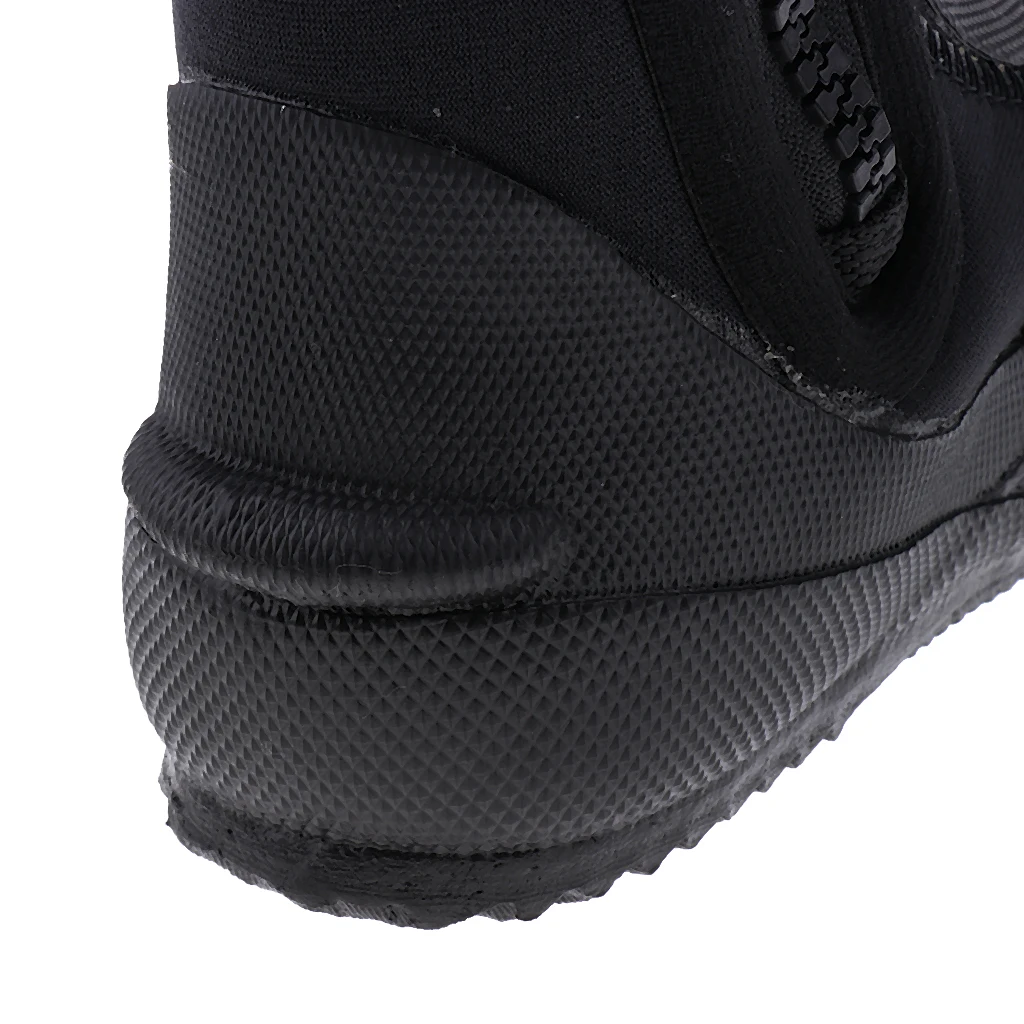 Unisex 5mm Premium Neoprene Hi Top Wetsuits Zipper Boot Diving Boots Water Sports Snorkeling Booties Shoes for Men Women