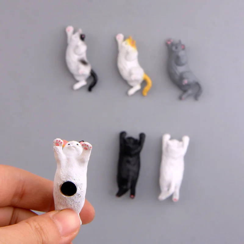 Магниты на холодильник со спящей кошкой собачкой котенком лежа мультфильм
