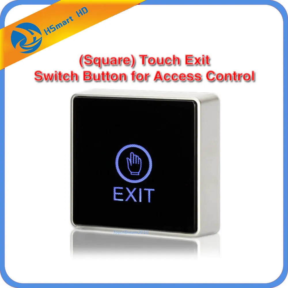 

New Door Touch Sensor Exit Button Push Home Release Panel Access Control LED Light For Access Control Electric magnetic Lock