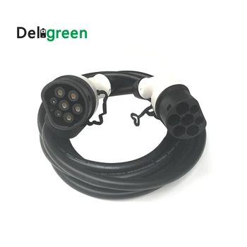 

Deligreen 32A Cable Type 2 to Type 2 IEC62196 EV Charging Plug DUOSIDA With 7 Meter TUV/UL cable 3 phase