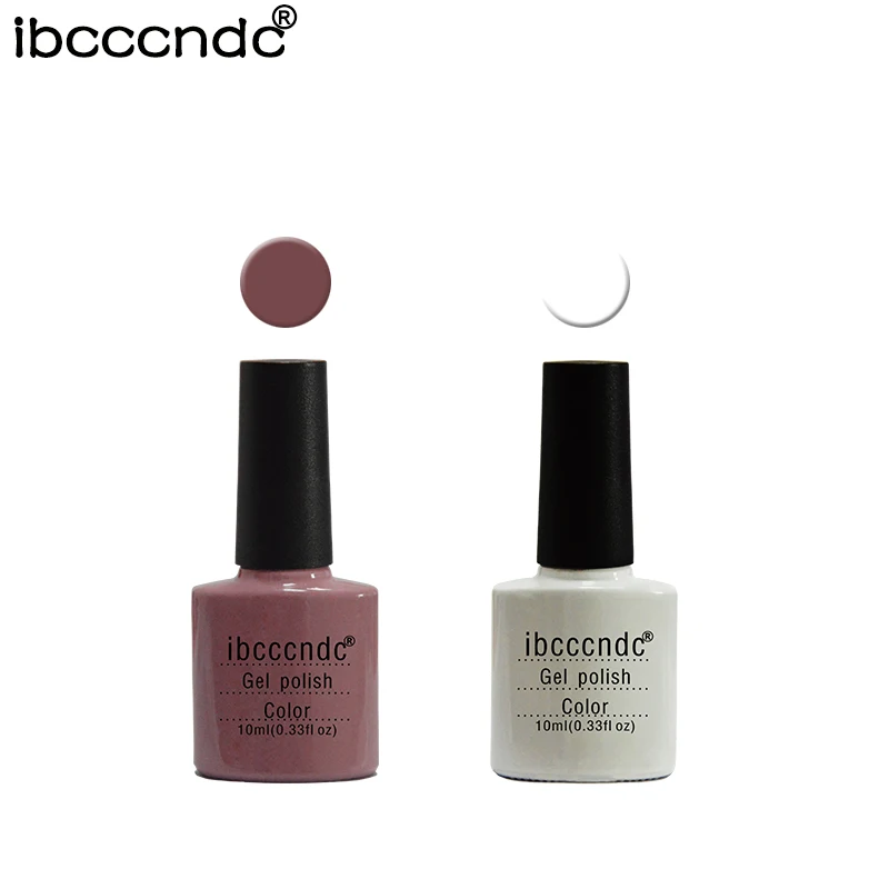 Ibcccndc-2pc-Nail-Gel-Polish-Soak-Off-Gelpolish-10ml-Lasting-UV-Gel-Lacqure-79-Colors-Nail