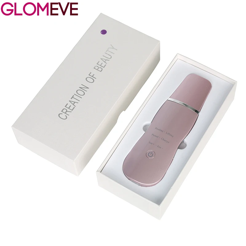 

Ultrasonic Skin Scrubber Cleanser Facial Exfoliator Ultrasound Peeling Machine Galvanic Therapy Facial Massager Care Device