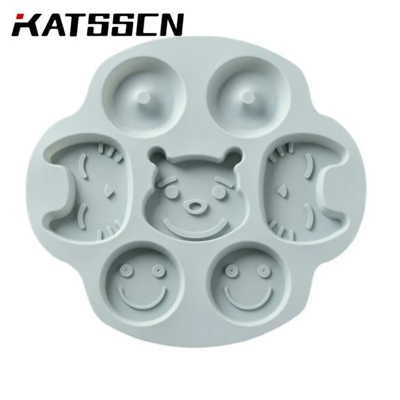 

Lovely Cake Mold Blue and Pink Color Chocolate Mold With Silicone Materials Carton Silicon Cake Moulds Bakeware in KATSSCN
