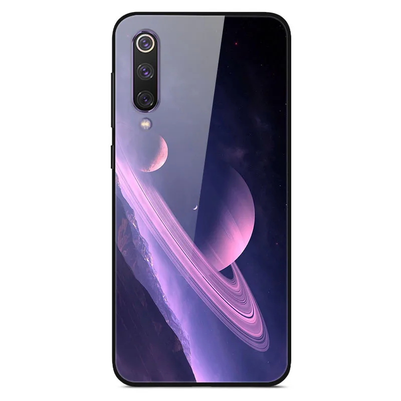 Чехол для Xiaomi mi 9 mi 9 T Pro из закаленного стекла с изображением планеты космос, стеклянный чехол для задней панели для Xiaomi mi 9 mi 9 SE 9 T Pro 9 T Coque Shell - Цвет: 12