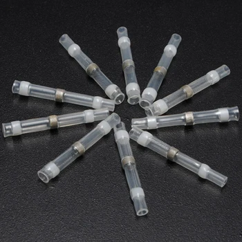 

50Pcs Insulated Wire Connectors Waterproof Solder Sleeve Heat Shrink Wire Splice Connector 26-24AWG For Automobile Applications
