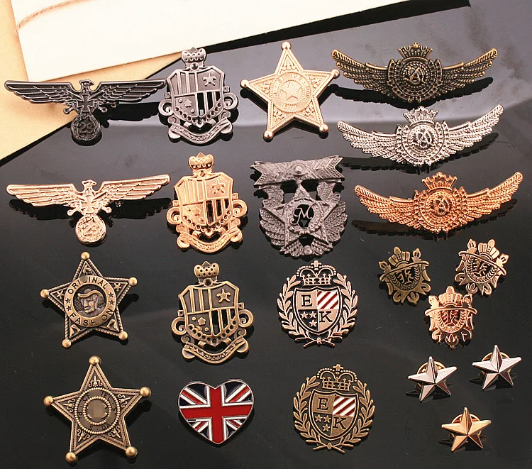 

2019 British retro small fragrant rice flag crown British flag alloy badge brooch New Trendy Design Women Fine Jewelry Brooch