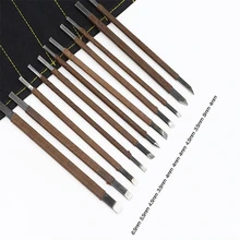 Профессиональный 11 шт./компл. камень инструмент для резьбы, нож набор марганцевая стальная стамеска художник плотник ручные инструменты для Шушан камни