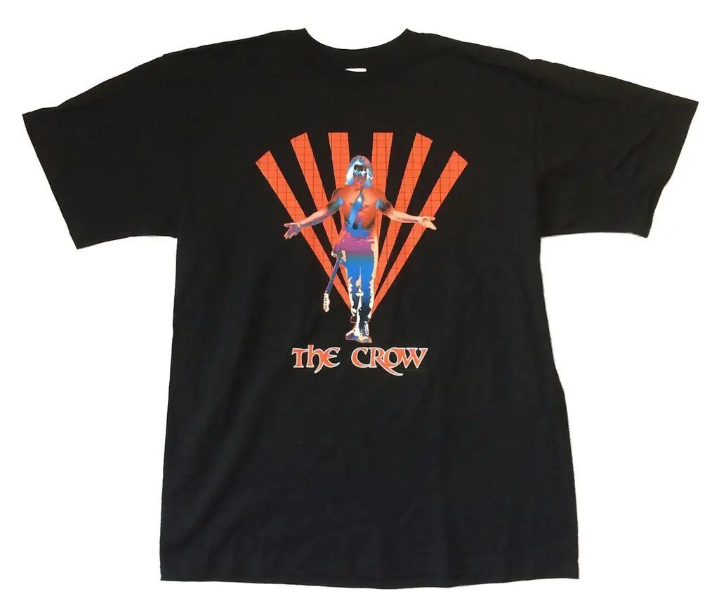 Черная футболка с надписью Crow Sting Rays Brandon Lee новый официальный фильм Merch | Мужская