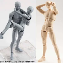 18cm SHF SHFiguarts Body Kun/Body Chan Archetype gray Ver PVC Action Figure Draw Mannequin Collectible Model Toys For children 18cm SHF SHFiguarts Body Kun/Body Chan Archetype gray Ver PVC Action Figure Draw Mannequin Collectible Model Toys For children