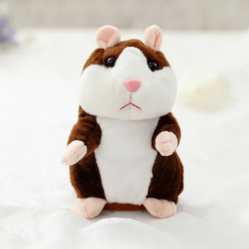 Kawaii Говорить Хомяка Плюшевые игрушки Мышь Pet звуковые записи плюшевые хомяка