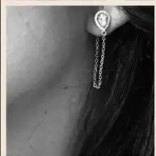 Новинка, ювелирный бренд, настоящий AAA кубический цирконий, CZ серебряный цвет, серьги-капли для женщин, не вызывает аллергии