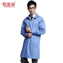 Silver coral anti-radiation uniform electromagnetic radiation shield metal fibre outside coat+ silver fiber protective clothing