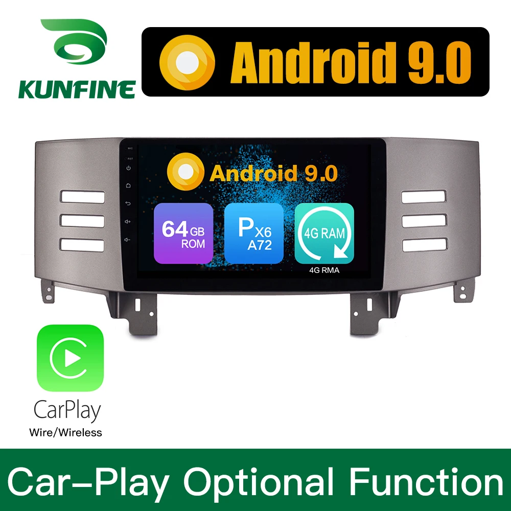

Android 9.0 Ram 4G Rom 64G PX6 Cortex A72 Car DVD GPS Multimedia Player Car Stereo For Toyota REIZ 2005-2009 Radio Headunit