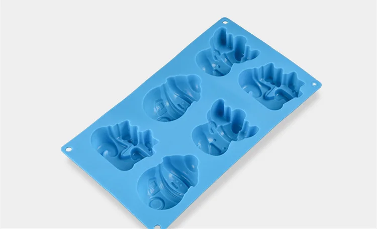 Силиконовые рождественские олени сани Санта Снеговик шоколадная форма для 3D креативные конфеты помадка формы украшения торта инструменты E352