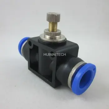 

8mm 5/16" Pneumatic Flow Speed Control Valve Inch Push In Fitting Air Hose Tube