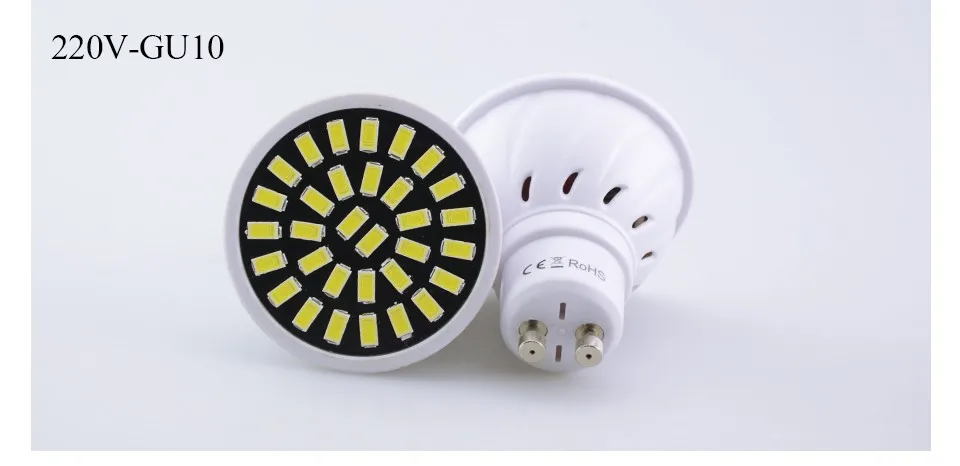 Лампада de led spotlight GU10 MR16 110 В 220 В SMD5733 Lamparas Светодиодная лампа 4 Вт 6 Вт 8 Вт ампулы светодиодные лампы для домашнего внутреннего освещения