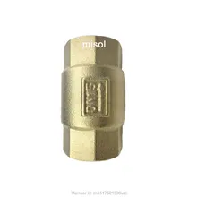 Латунный обратный клапан вертикальный DN15 обратный клапан для воды воздушного масла