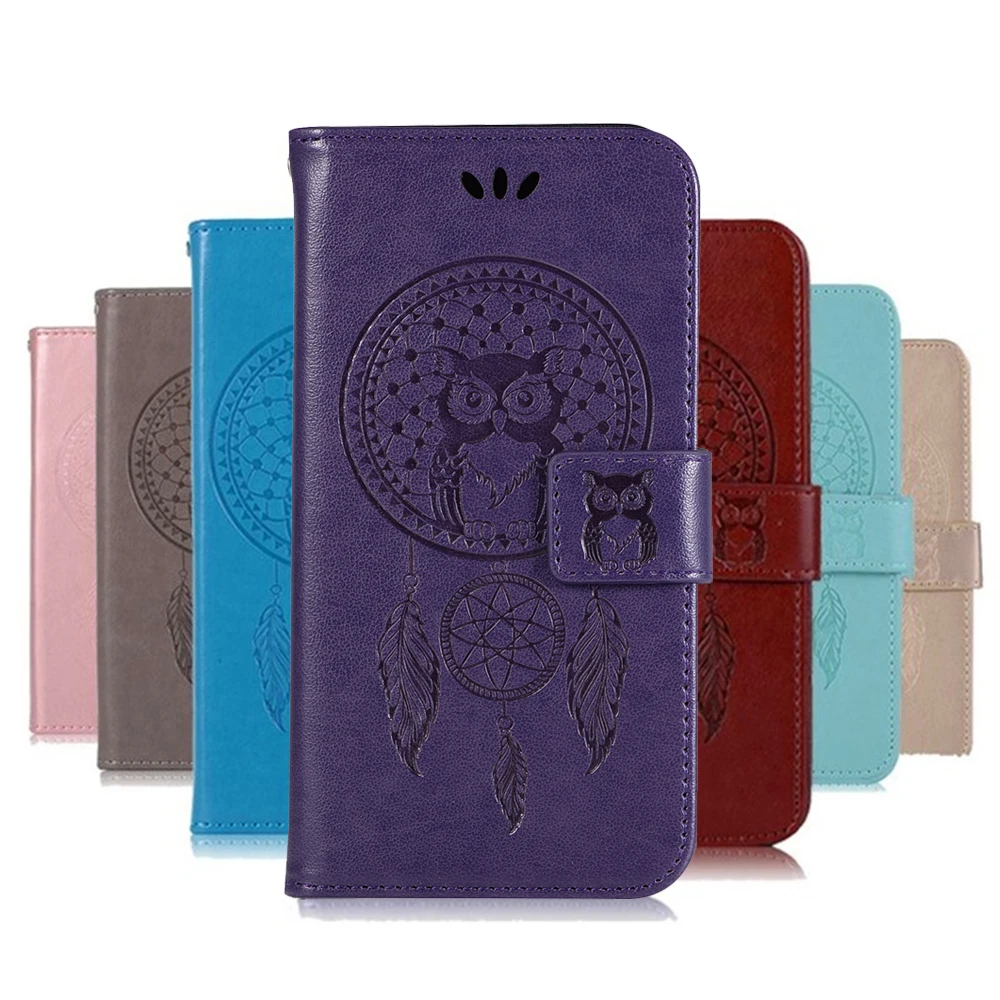 

Dream Catcher Owl Pattern Book Case Leather For Lenovo K6 / K6 Note / K8 Note Wallet Cover Shell Card Money Slots Holder