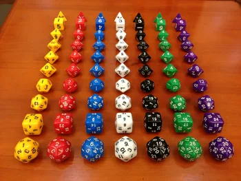 

Dungeons and Dragons dice 10 grain of a set(D4,D6,D8,D10,D12,D20,D24,D30)Millionaire dice Toys ,d&d , Christmas presen