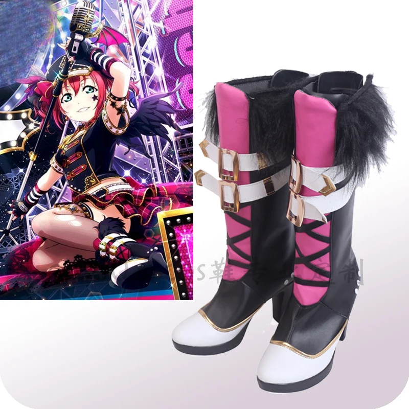 Love Live! Солнечный свет! Ботинки для косплея Aqours Ruby Kurosawa обувь в стиле панк рок