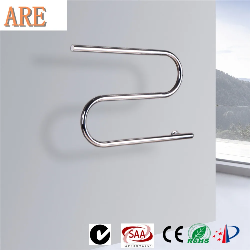 

Free shipping S shape style Heated Towel Rail Toallero Calefactor Dry Heating Element Electric Towel Radiator HZ-906A