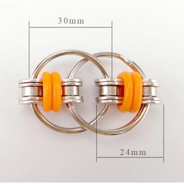 Hand Spinner Tri-Spinner Reduce Stress EDC Fidget Toy For Autism ADHD Key Ring Fidgetde Toy Fingertip Decompression Chain 2019 5