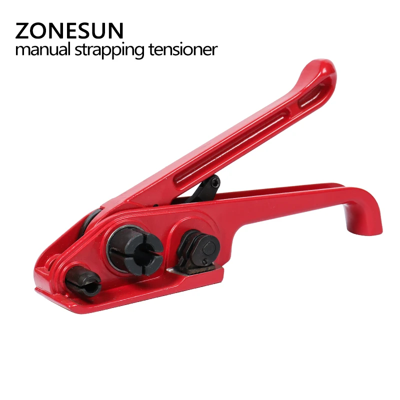 Zonesun ручное оборудование ПЭТ полиэстер ручной обвязочный инструмент, ПЭТ/ПП упаковочная обвязочная машина для 16 мм ширина ремешка