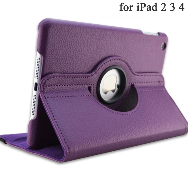 Cover Case For Huawei MediaPad T3 10 AGS-W09 AGS-L09 AGS-L03 9.6" 360 rotating PU leather Tablet case for Huawei T3 10 9.6 Glass - Color: Purple