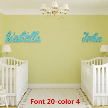 

Personalized Name for Twins Room Wooden Name Sign Nursery Decor Wood Kids Connected Letters Cutoms Gifts for Baby Shower Party